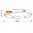Plafon Led Colette Ø80 Oro Rosa Dim 786508D