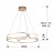 Lampara Led Colette 60Ø Oro Rosa Dim 786716D