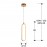 Lampara 1L Led Colette Oro Rosa 787130