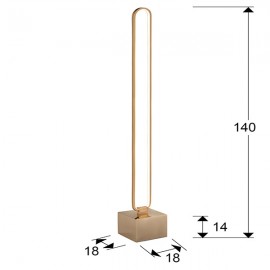 Pie Salon Led Colette Oro Rosa 787321
