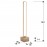 Pie Salon Led Colette Oro Rosa 787321
