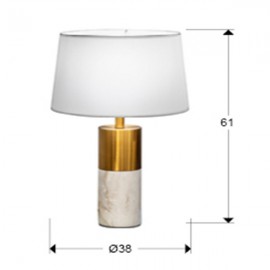 Sobremesa Lucian 1l marmol blanco 788397