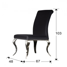 Silla Barroque Acero Negra 792572