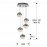 Lampara 5L Led Sphere Cromo Ø33 Dim 793523D