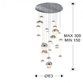 Gran Lampara Sphere Ø80 27L Cct 793960GK