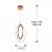 Lampara Led Ocellis 22Ø Oro Rosa 814263