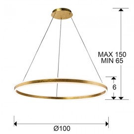 Lampara Led Helia Oro 100Ø 831622