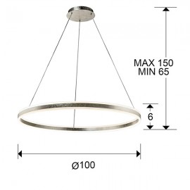 Lampara Led Helia Plata 100Ø 831635