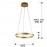 Lampara Led Helia Oro 50Ø 831940