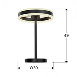 Sobremesa helia Led Negro Mate 832076