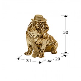 Figura Bull Dog Oro 841368