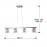 Lampara Led Lios Cromo Cobre Tulipas Cubicas 4 G9 6W 867012