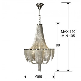 Lampara Minerva Cromo Niquel 10Xg9 872853