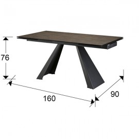 Mesa Comedor Exterior Alai Marron 983162