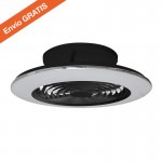 Ventilador MINI ALISIO Negro DC 28W Led 70W Mando 7495