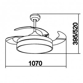 Mdc Ventilador Retractil Mistra Dc Niquel 5-7745-35-09