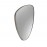 Espejo Orio Triangular 84X55 Plata 127370