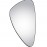 Espejo Orio Triangular 165x85 Negro 127661
