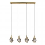 Lampara Aquaria 4 Luces oro mate 157155