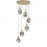 Lampara Aquaria 6 Luces oro mate 157261
