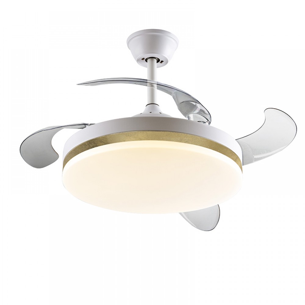 Ventilador Vento DC Blanco-Oro 50Ø Dimable 168377