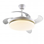 Ventilador Vento DC Blanco-Oro 50Ø Dimable 168377