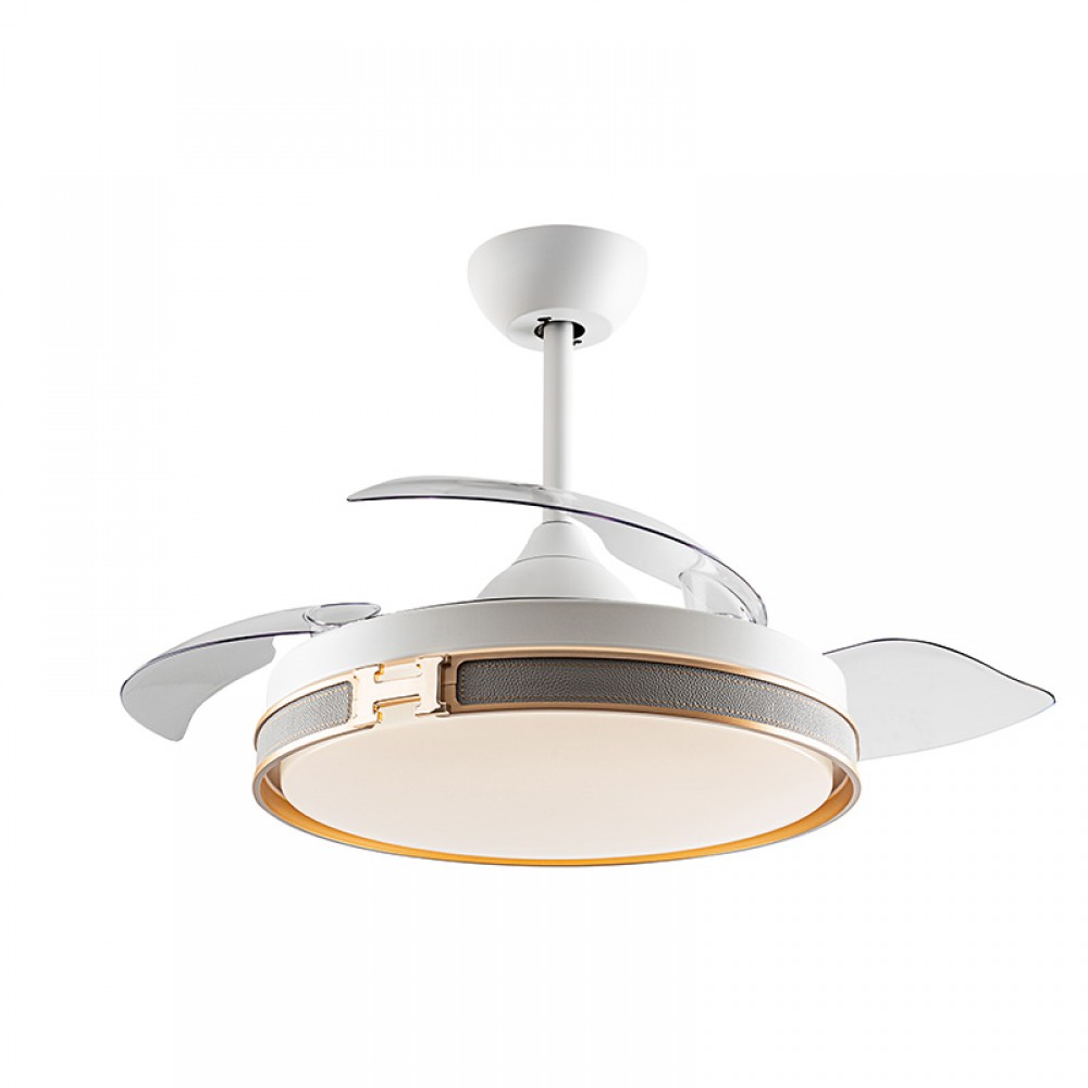 Ventilador Heron DC Blanco Oro Dimable 175180D