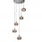 Lampara Led Arian Acero Brillo Cristal 5L 193364