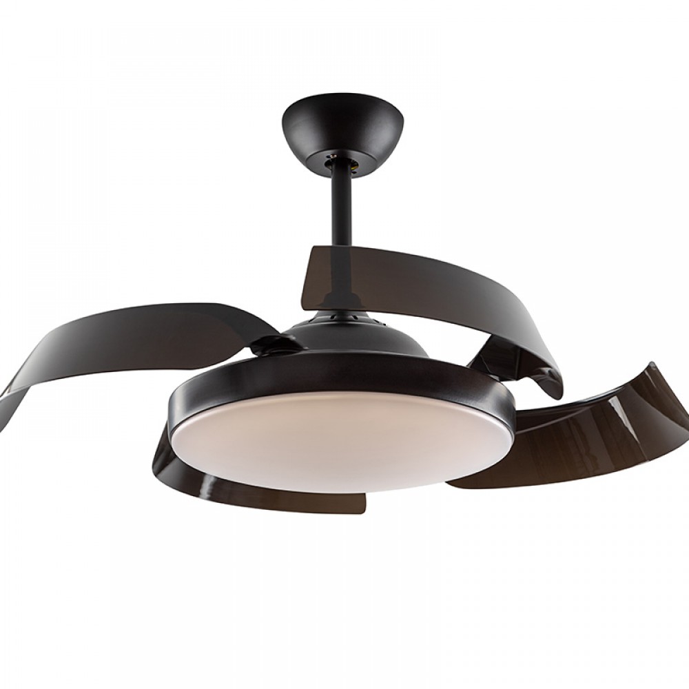 Ventilador Enzo DC Negro Dimable 196536D