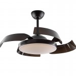 Ventilador Enzo DC Negro Dimable 196536D