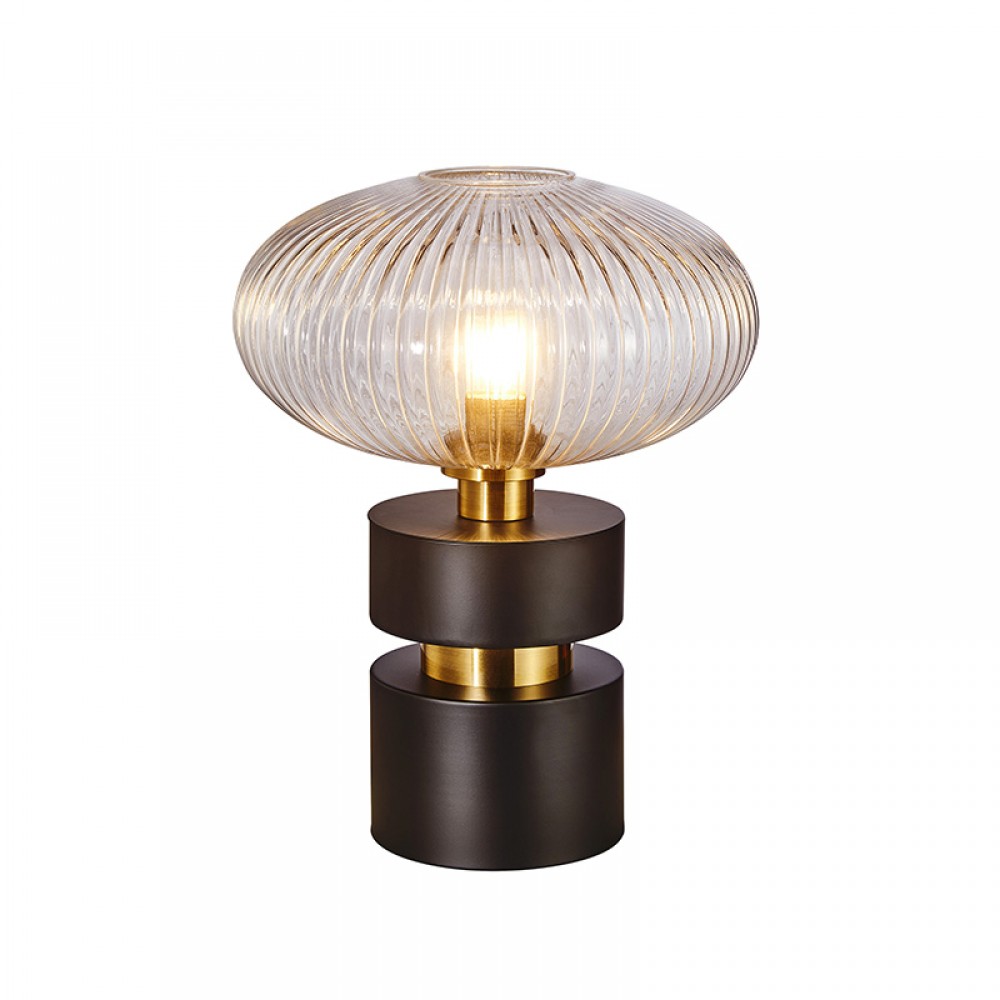 Sobremesa Norma 1 Luz Negro-Laton 225274