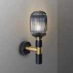 Aplique Norma 1 Luz Negro-Laton 225960