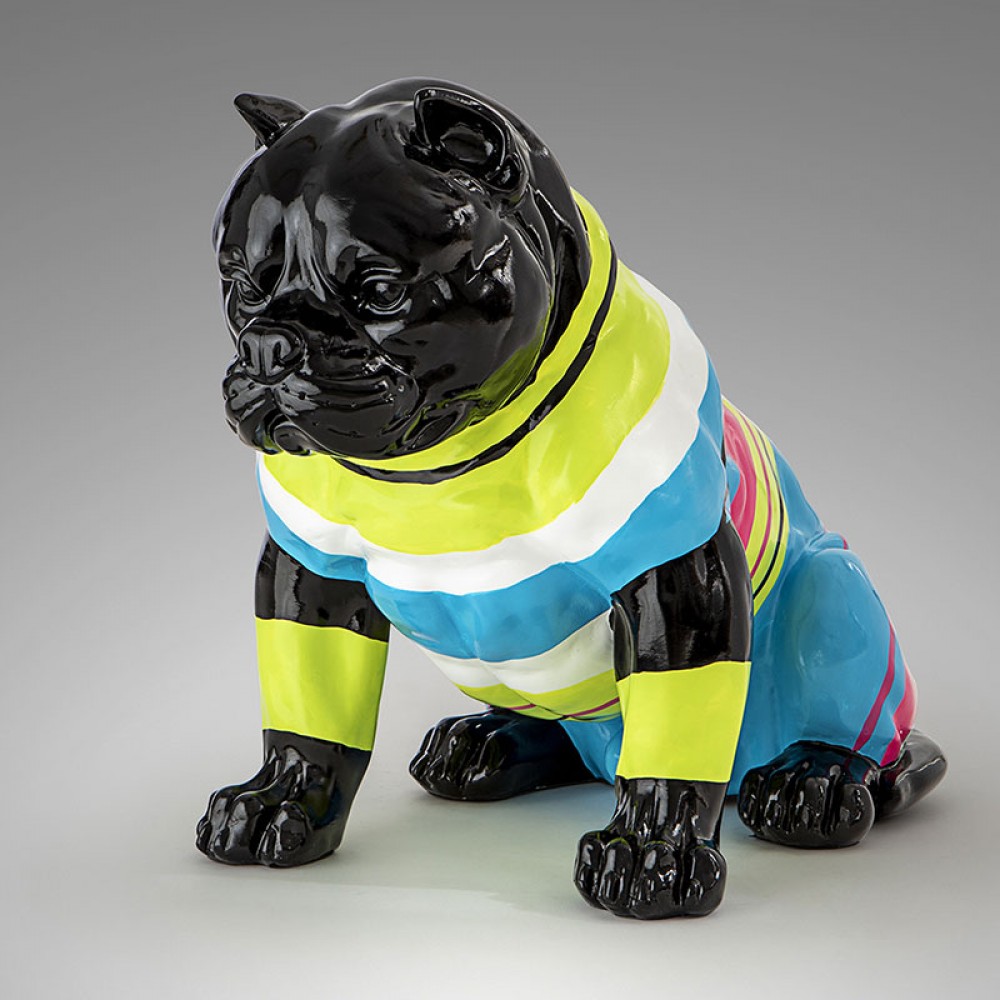 Figura Rocky Pitbull Mediano Negro-Rayas 317029