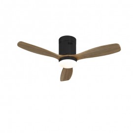 Ventilador Mini Siroco Negro-Nogal Dimable 329385D