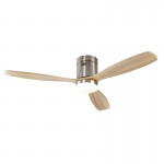 Ventilador Siroco Niquel Madera Dimable 329521D
