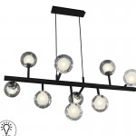 Lampara 9L Altais Negro Cromo 345509