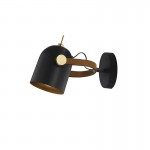 Aplique Adame 1 Luz Negro-oro 346573