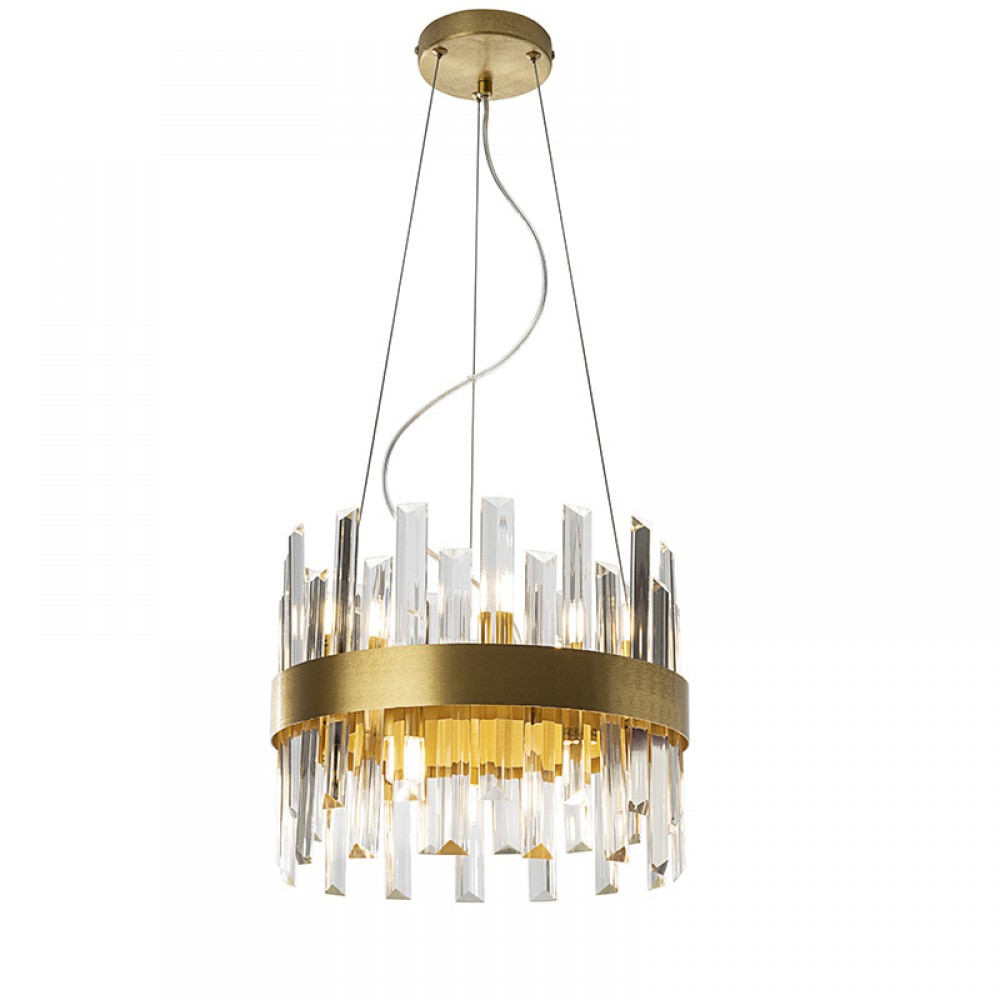 Lampara Grace 10 luces oro 365185