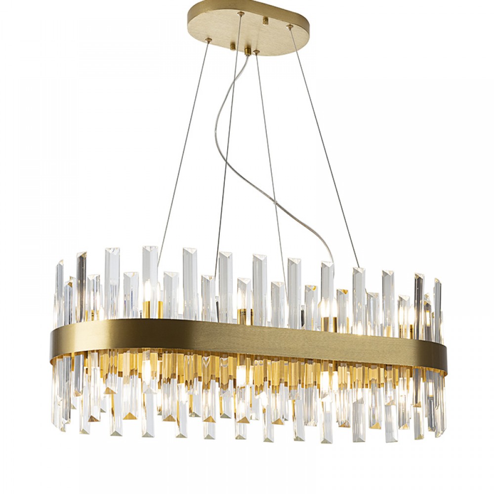 Lampara Grace 20 Luces oro oval 365369