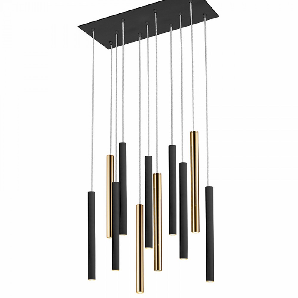 Lampara Varas Oro-Negro 11L Dimable 373357D
