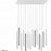 Gran Lampara Varas Cromo Blanco 14L Dimable 373416GD