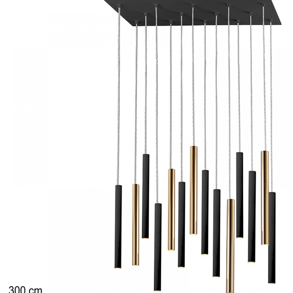Lampara Varas Oro-Negro 14L 373425