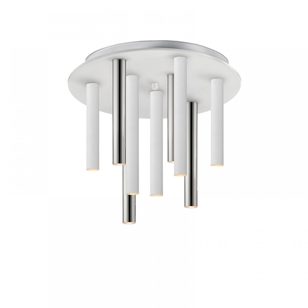 Plafon Varas Cromo-Blanco 9L 374026