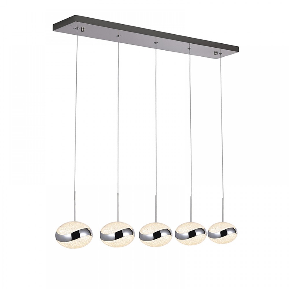 Lampara Led Lipse 5 Luces Cromo 377523