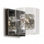 Aplique Led Flash 1L Cromo Cristal Moldeado 391218