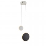 Lampara Duo 2 Luces Blanco-Negro 403515