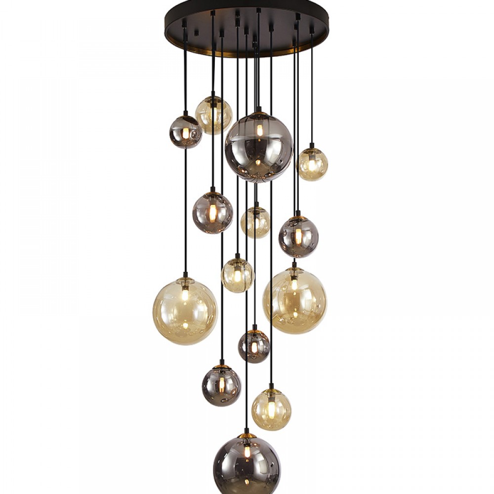 Dark-Lampara 14L Negro-Laton 439015