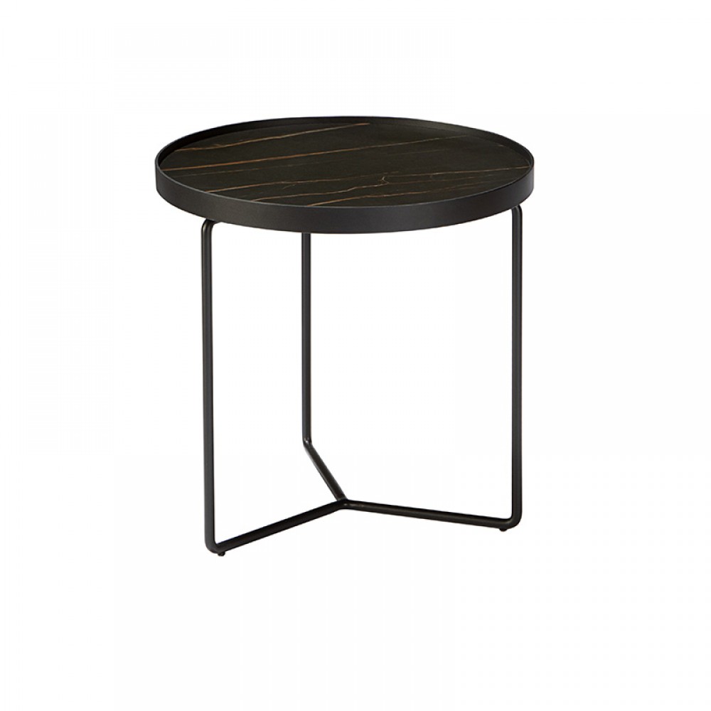 Mesa Centro Paola Ø50 Negro 485562