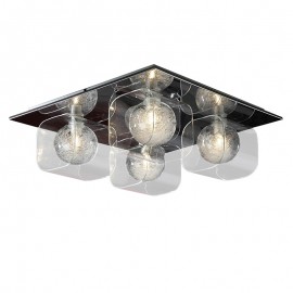 Plafon Led Eclipse Cromo Tulipas Bola Interior 4 G9 6W 506736