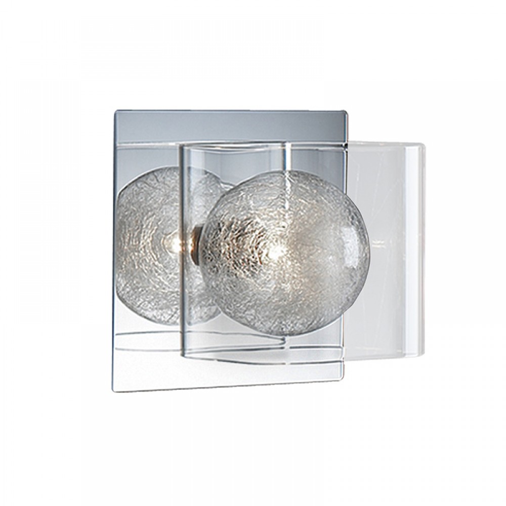 Aplique Led Eclipse 1L Cromo Cristal Moldeado 506847